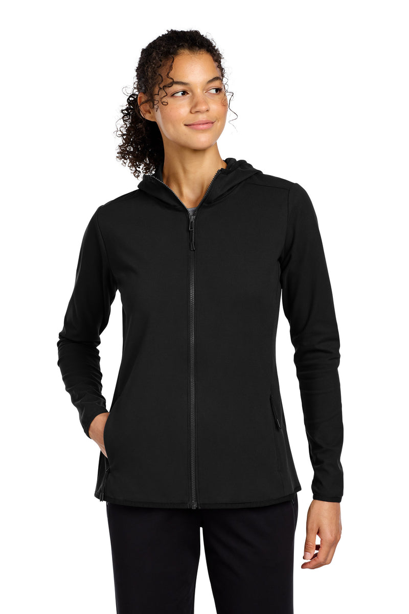 Sport-Tek Women's Circuit Hooded Full-Zip - Deep Black