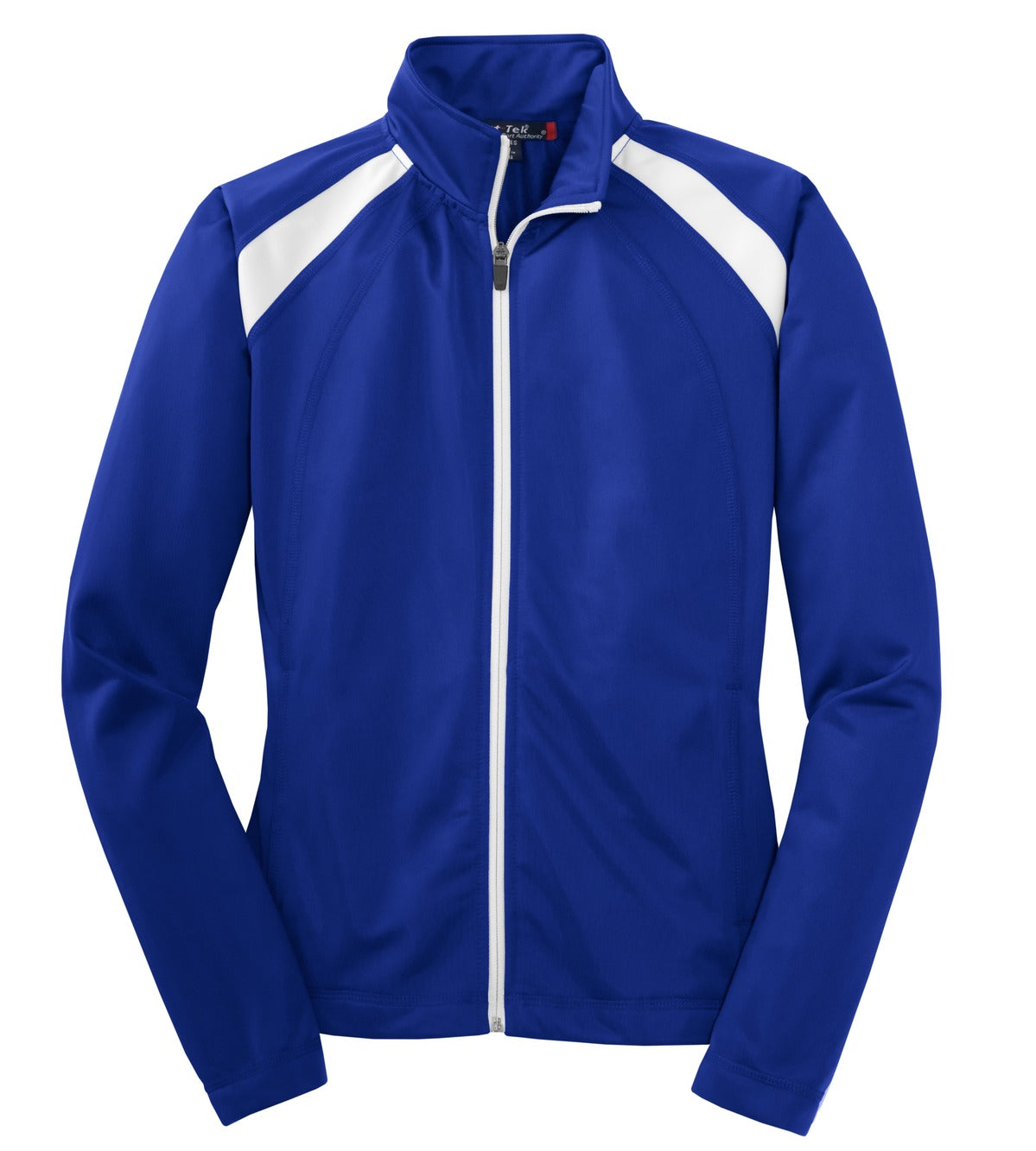 Sport-Tek Women's Tricot Track Jacket - True Royal/ White