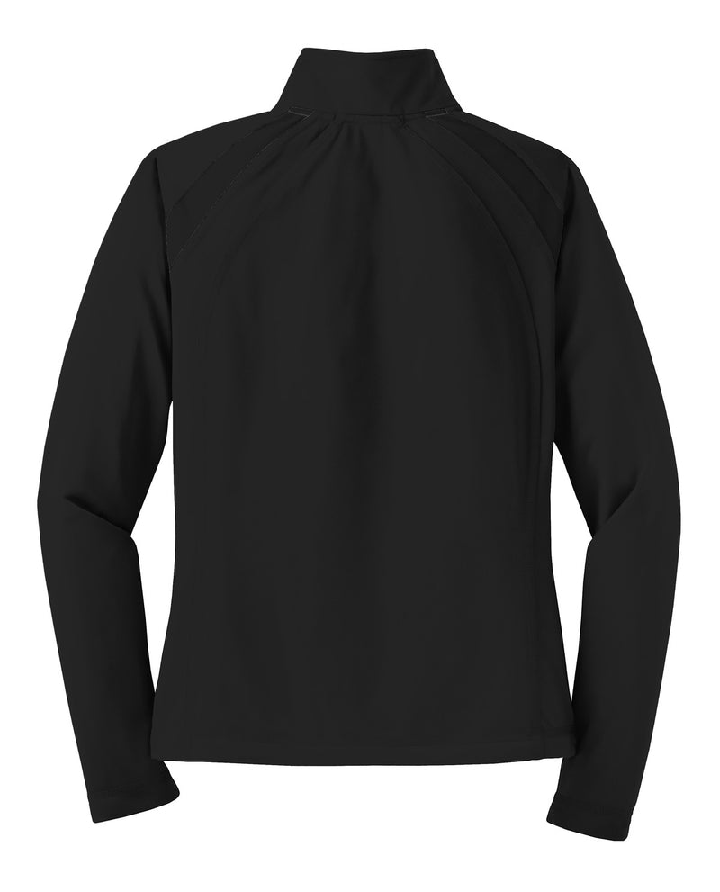 Sport-Tek Women's Tricot Track Jacket - Black/ Black