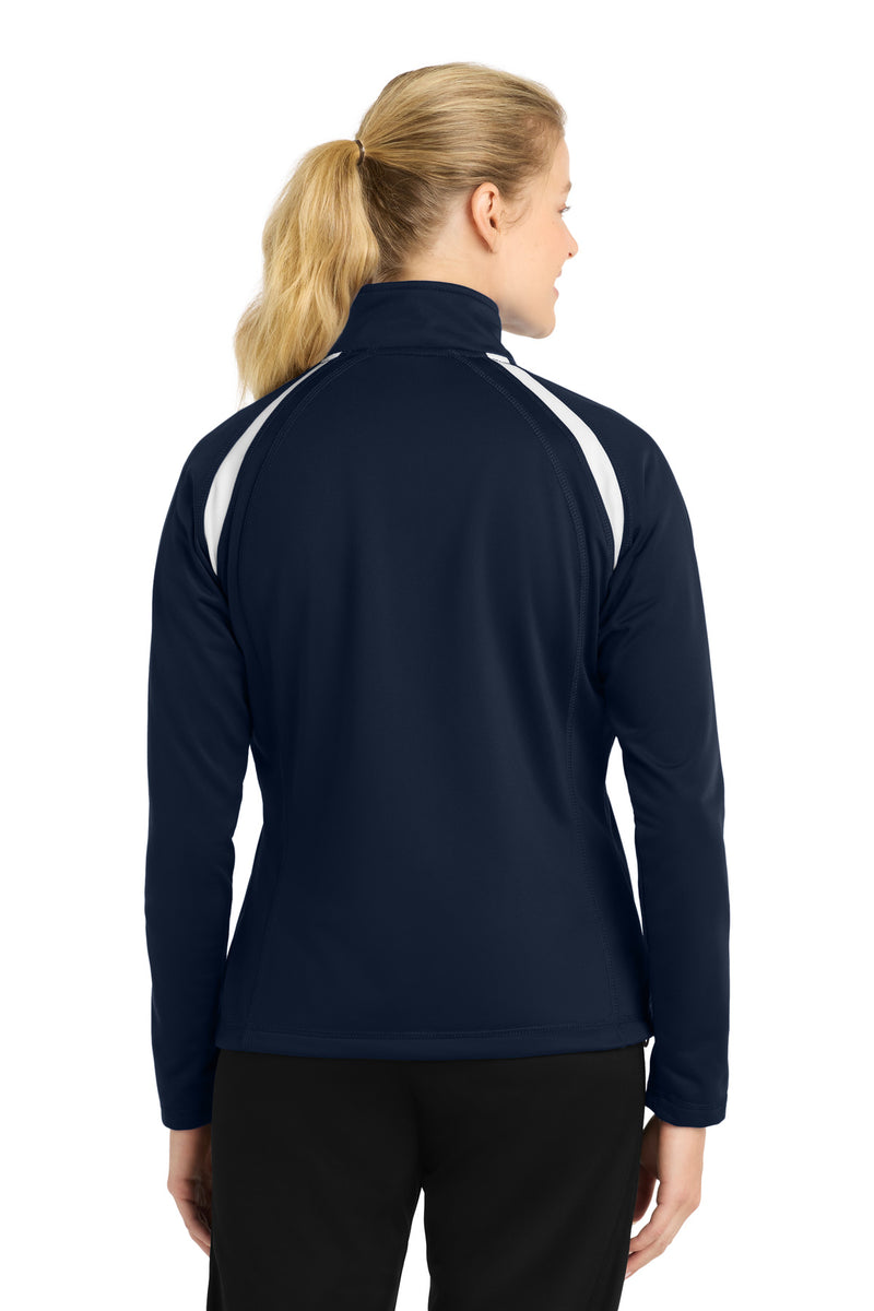 Sport-Tek Women's Tricot Track Jacket - True Navy/ White