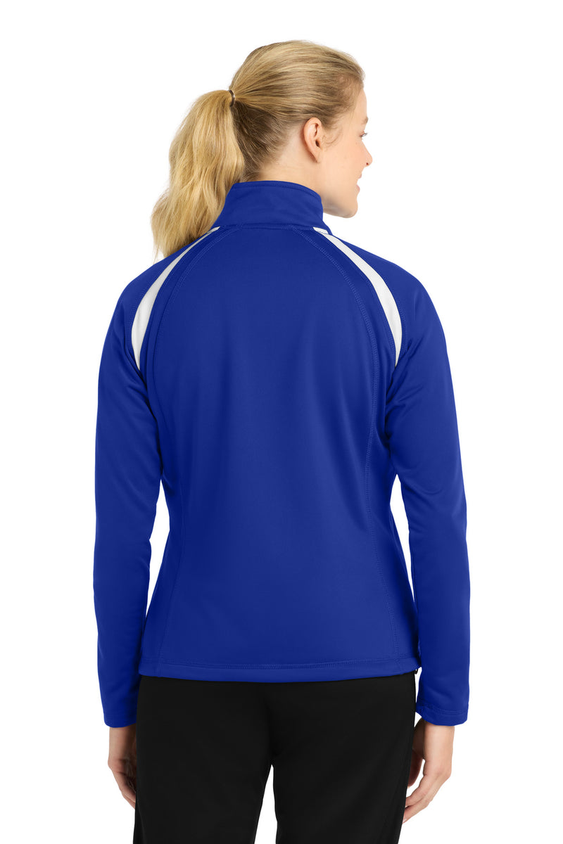 Sport-Tek Women's Tricot Track Jacket - True Royal/ White
