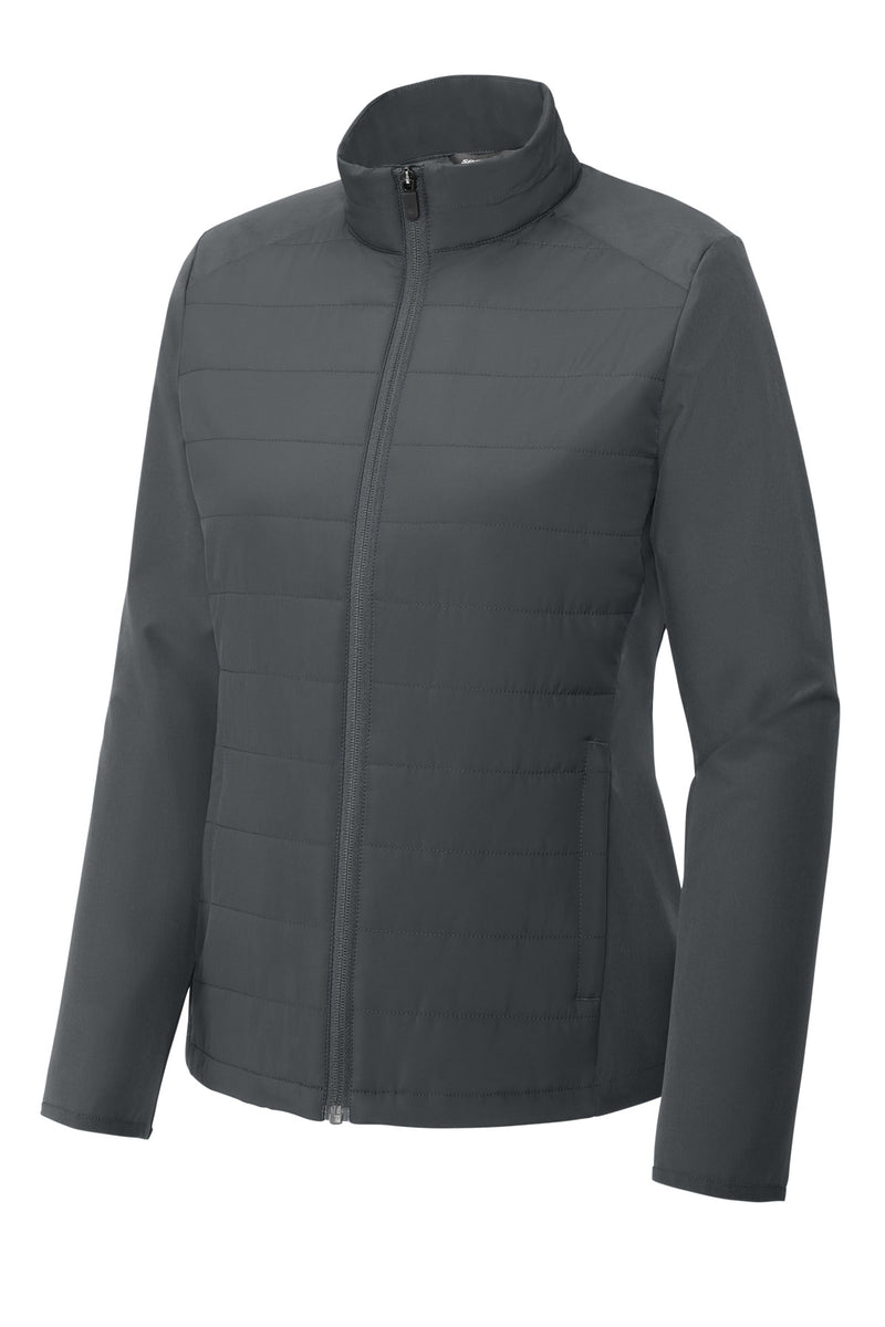 Sport-Tek Women's Teknical Hybrid Jacket - Iron Grey