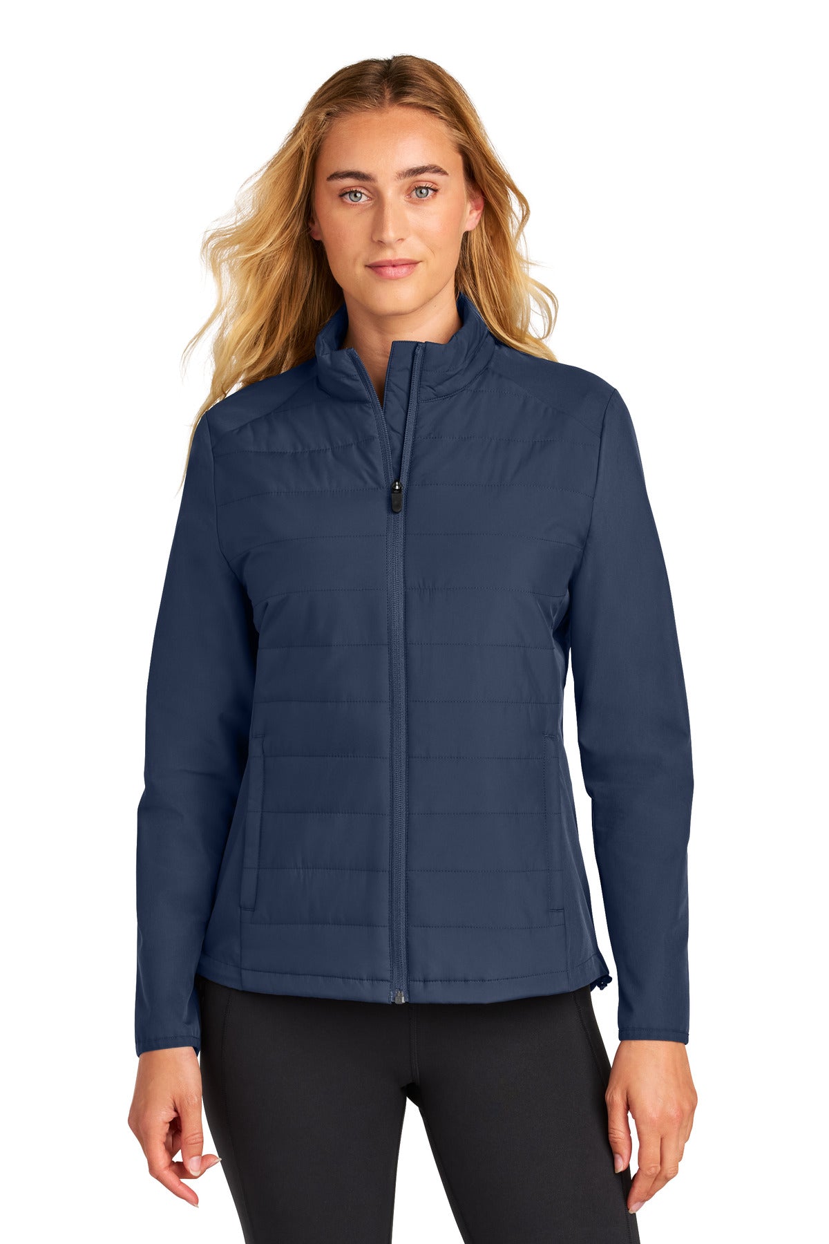 Sport-Tek Women's Teknical Hybrid Jacket - True Navy