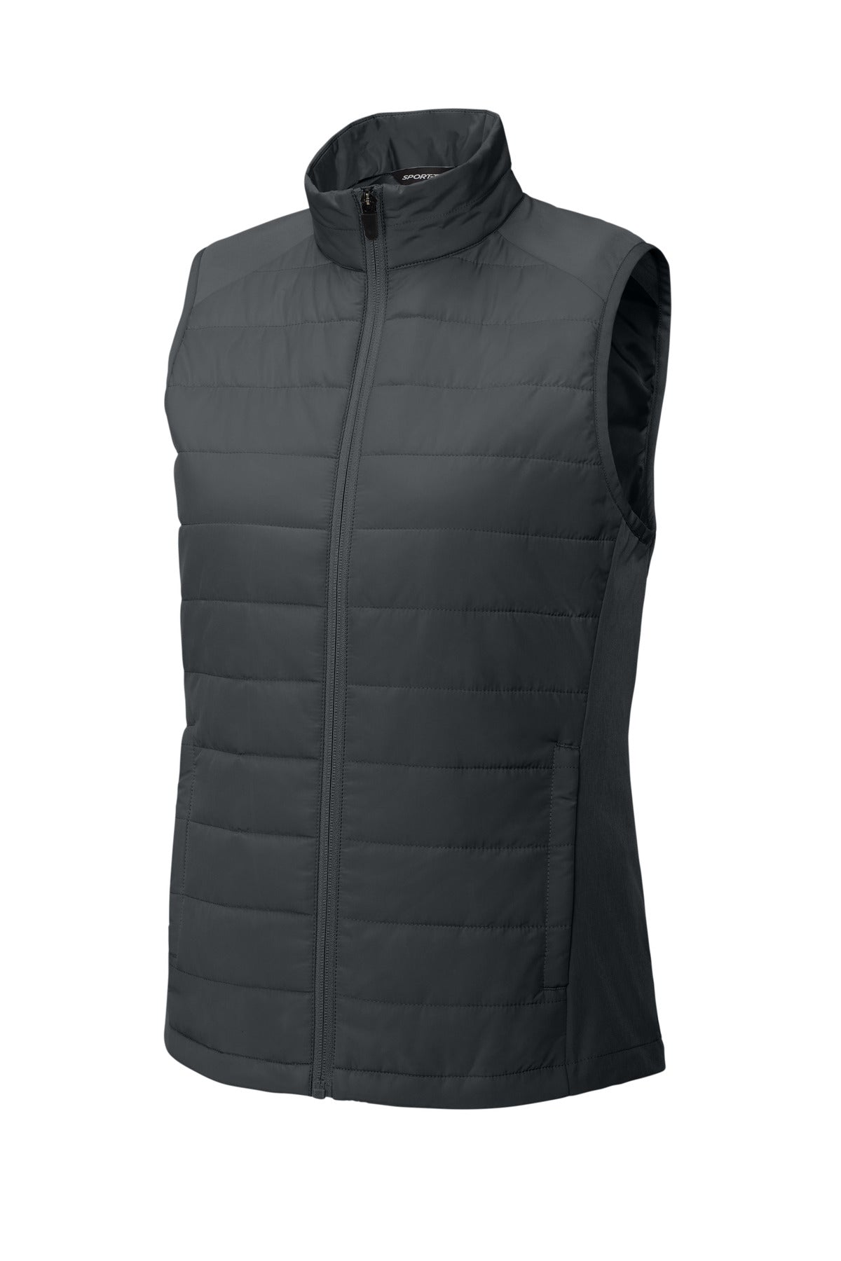Sport-Tek Women's Teknical Hybrid Vest - Iron Grey