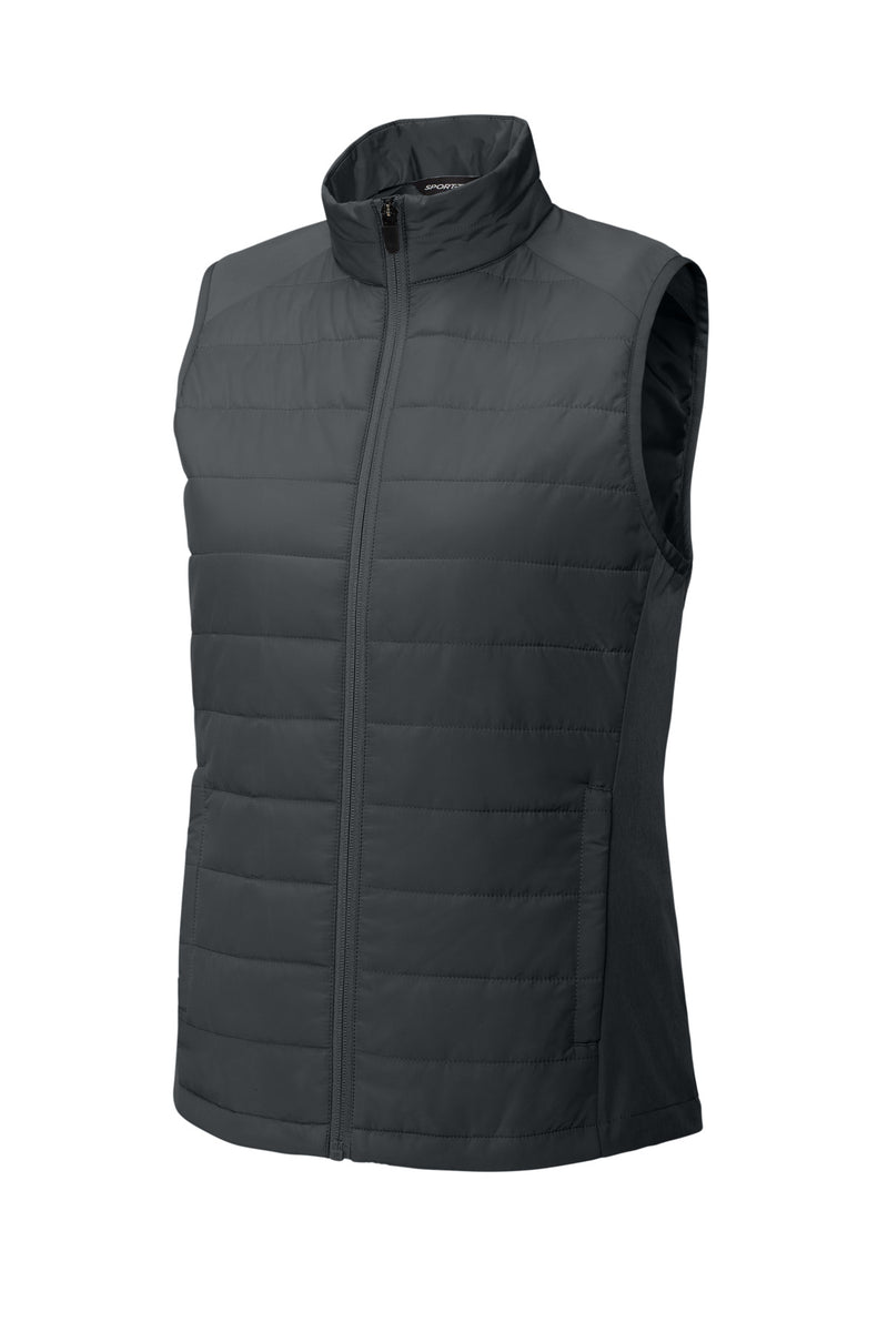 Sport-Tek Women's Teknical Hybrid Vest - Iron Grey