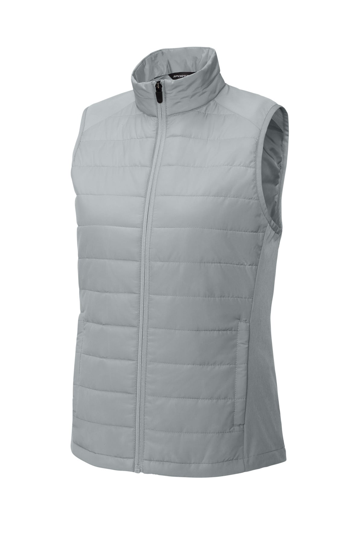 Sport-Tek Women's Teknical Hybrid Vest - Silver