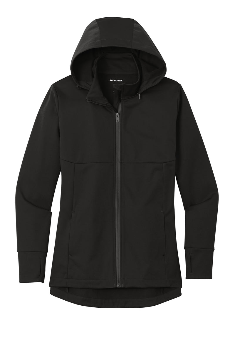 Sport-Tek Women's Hooded Soft Shell Jacket - Deep Black