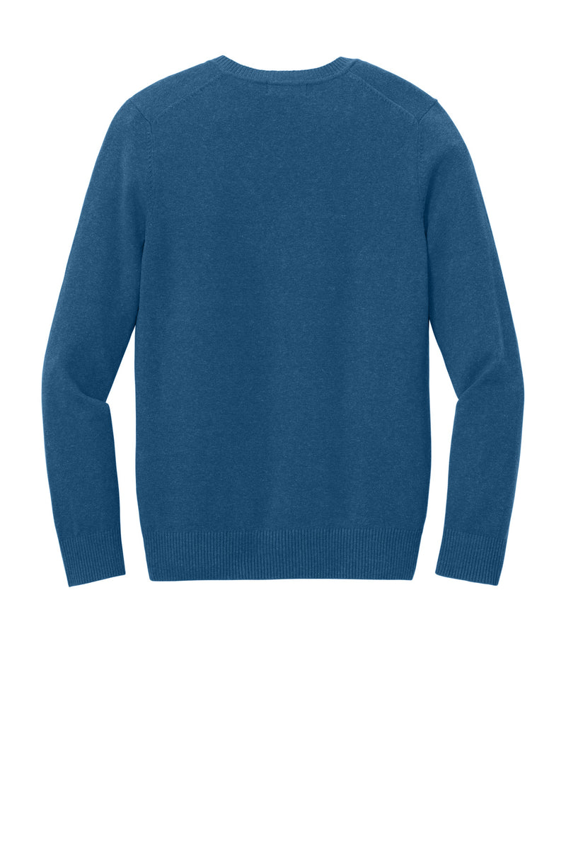 Port Authority Women's Easy Care V-Neck Sweater - Aegean Blue Heather