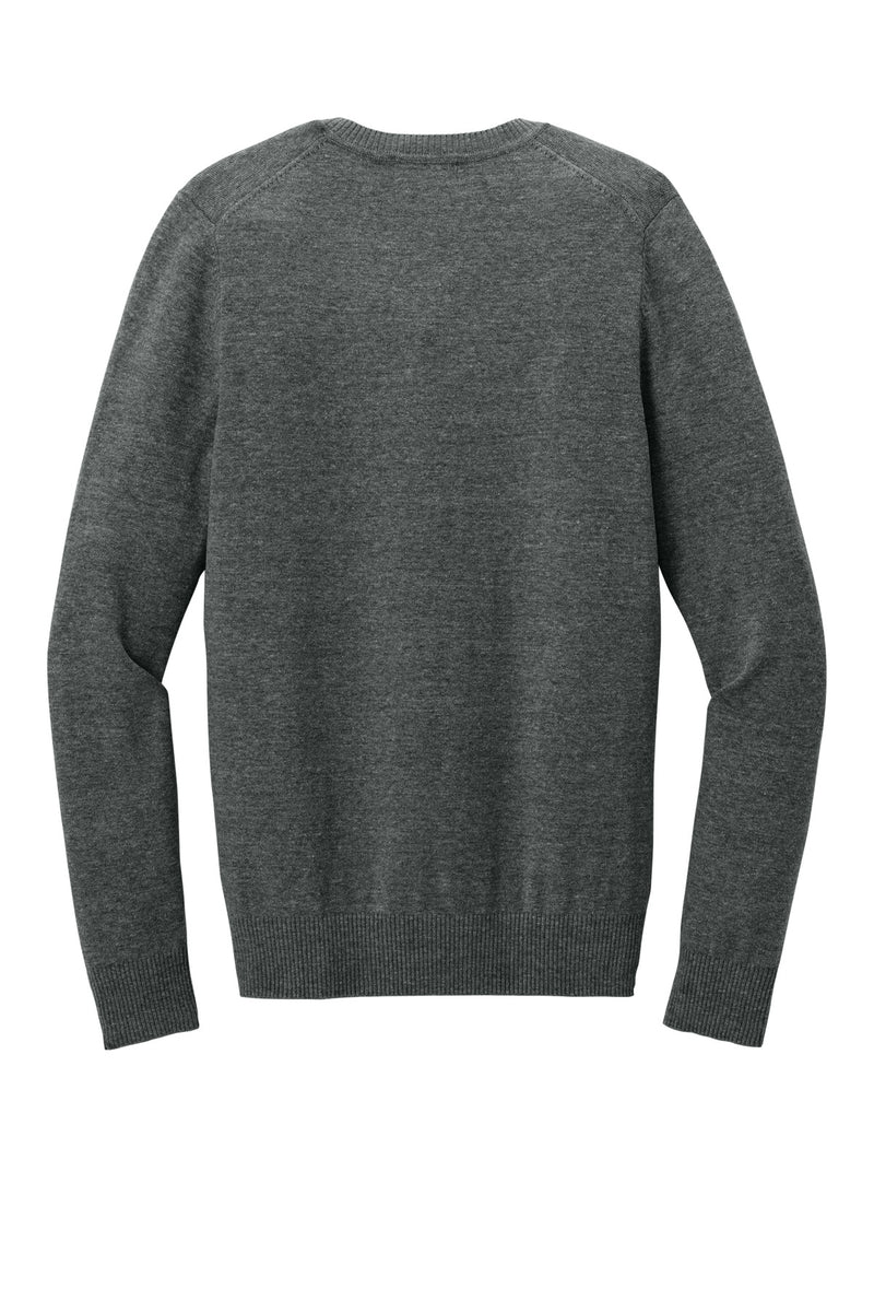Port Authority Women's Easy Care V-Neck Sweater - Charcoal Heather
