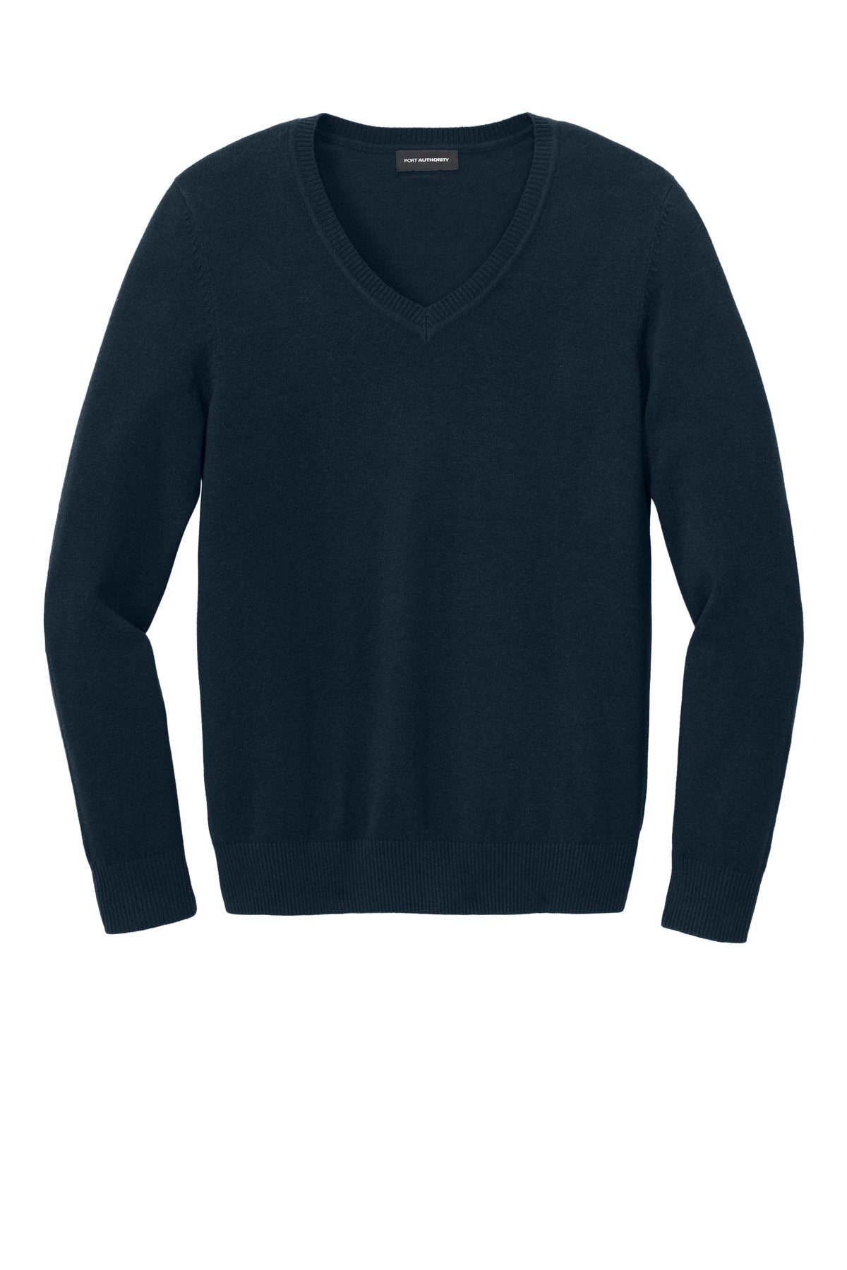 Port Authority Women's Easy Care V-Neck Sweater - River Blue Navy