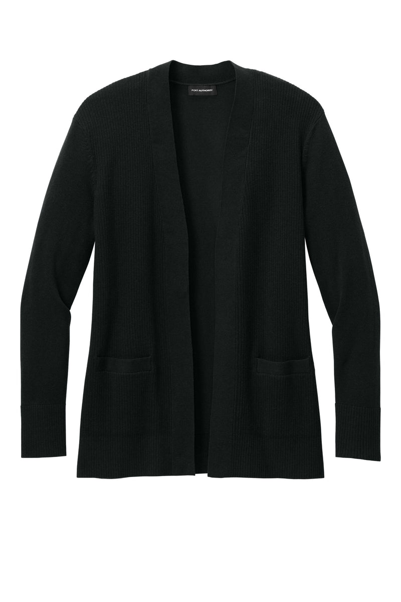 Port Authority Women's Easy Care Open-Front Cardigan Sweater - Deep Black