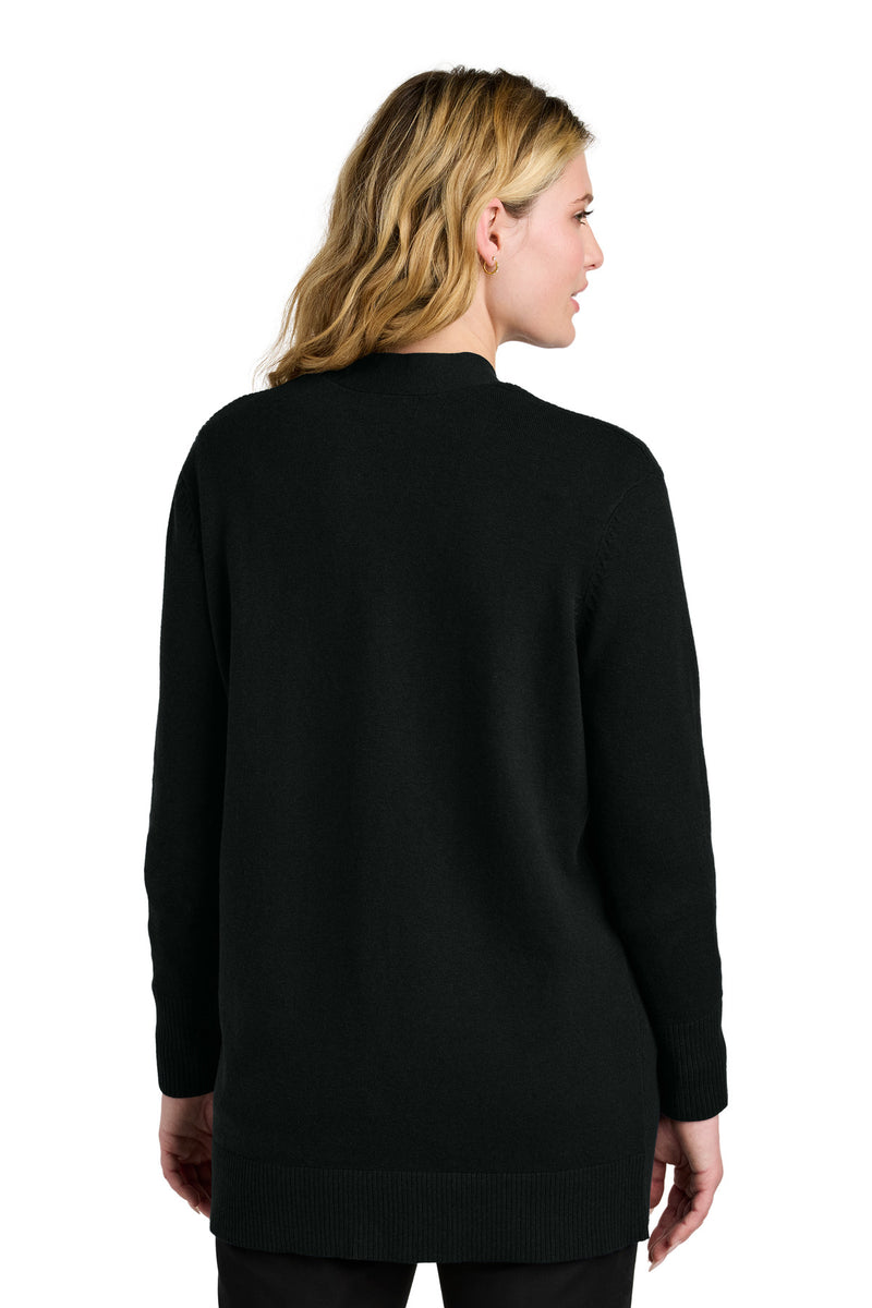 Port Authority Women's Easy Care Open-Front Cardigan Sweater - Deep Black