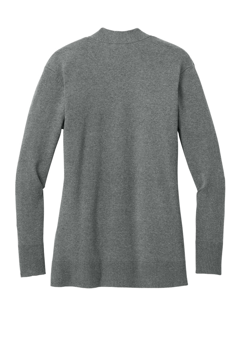 Port Authority Women's Easy Care Open-Front Cardigan Sweater - Medium Heather Grey