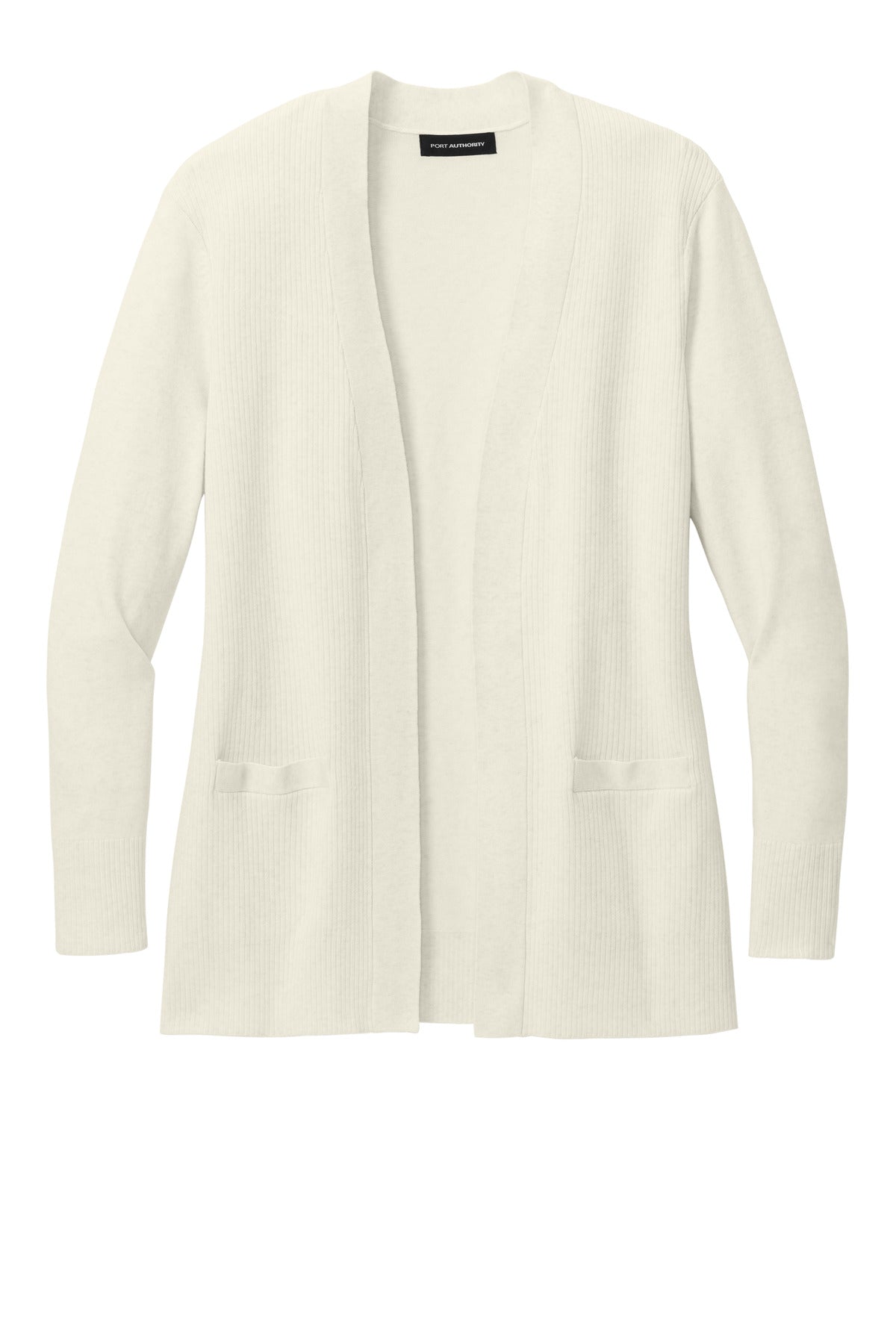 Port Authority Women's Easy Care Open-Front Cardigan Sweater - Oatmeal Heather
