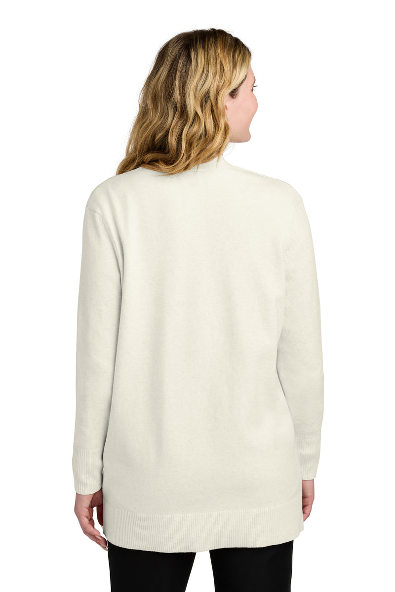 Port Authority Women's Easy Care Open-Front Cardigan Sweater - Oatmeal Heather