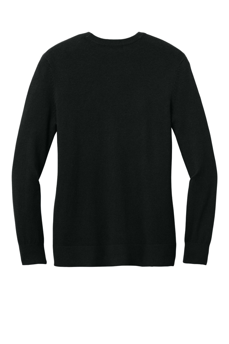 Port Authority Women's Easy Care Button-Up Cardigan Sweater - Deep Black