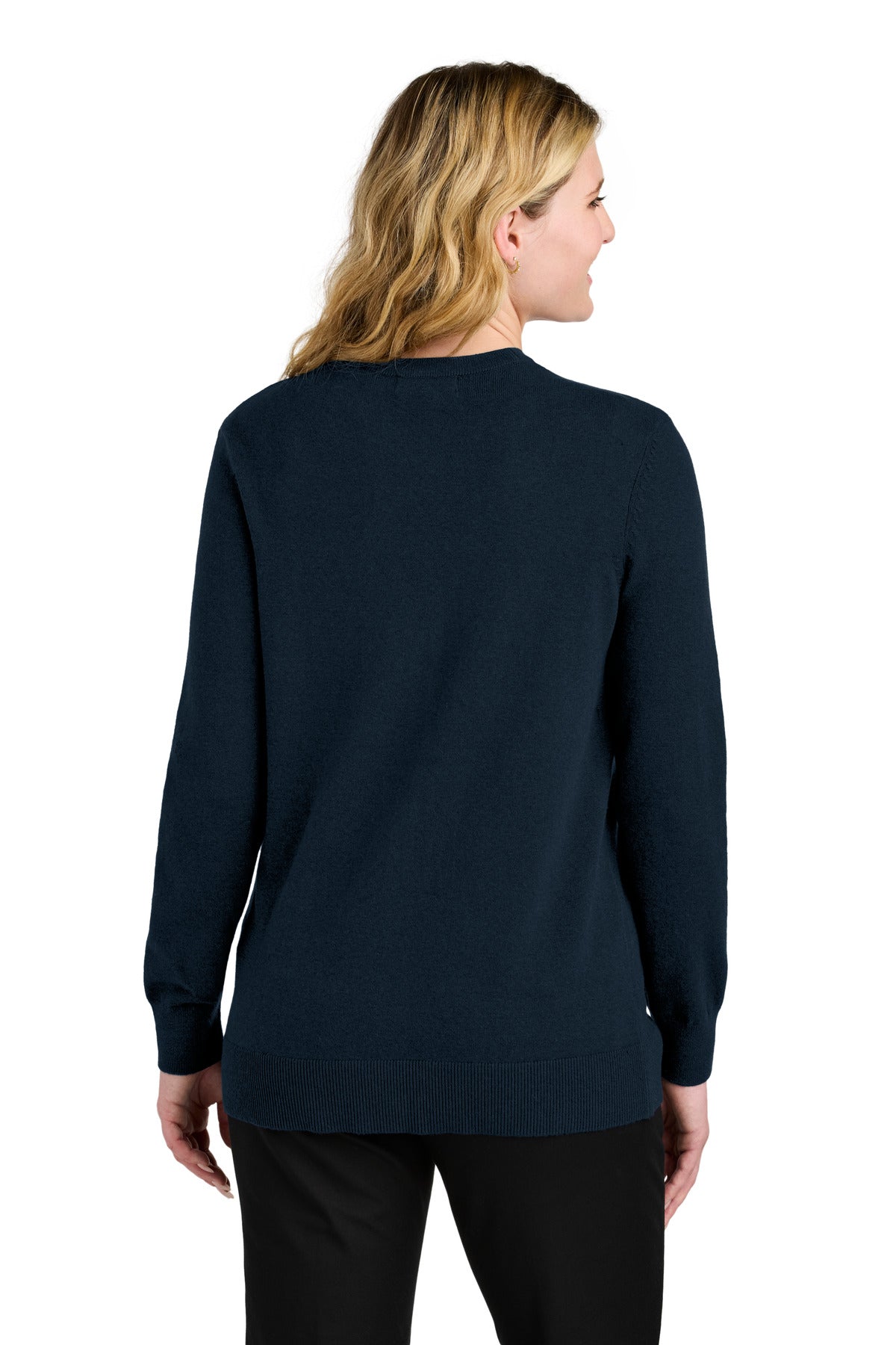 Port Authority Women's Easy Care Button-Up Cardigan Sweater - River Blue Navy