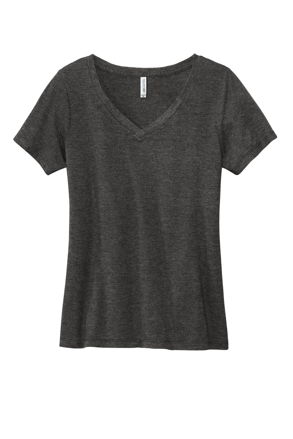 Volunteer Knitwear Women's Daily V-Neck Tee - Dark Heather Grey