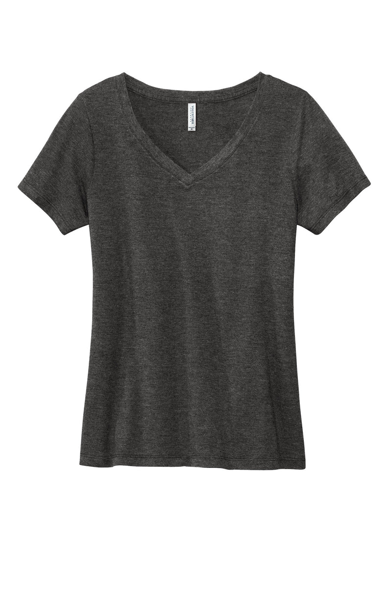 Volunteer Knitwear Women's Daily V-Neck Tee - Dark Heather Grey