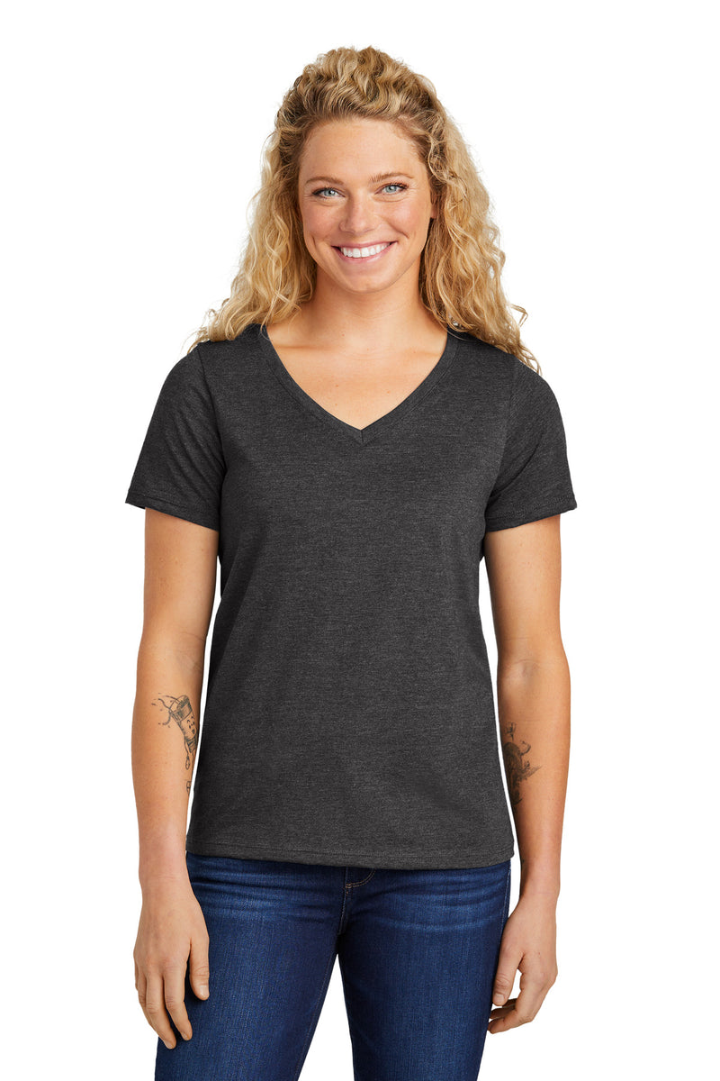Volunteer Knitwear Women's Daily V-Neck Tee - Dark Heather Grey