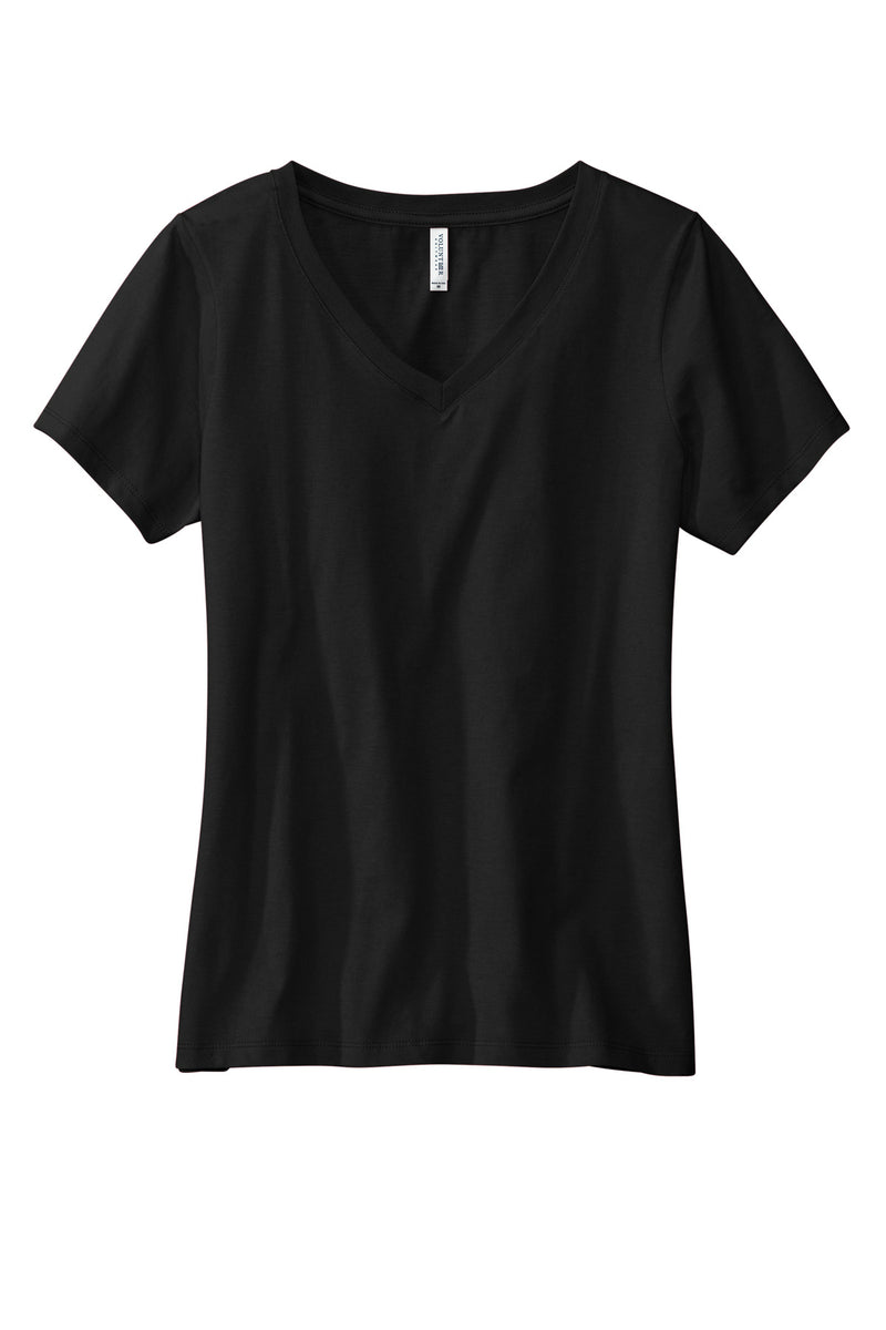 Volunteer Knitwear Women's Daily V-Neck Tee - Deep Black