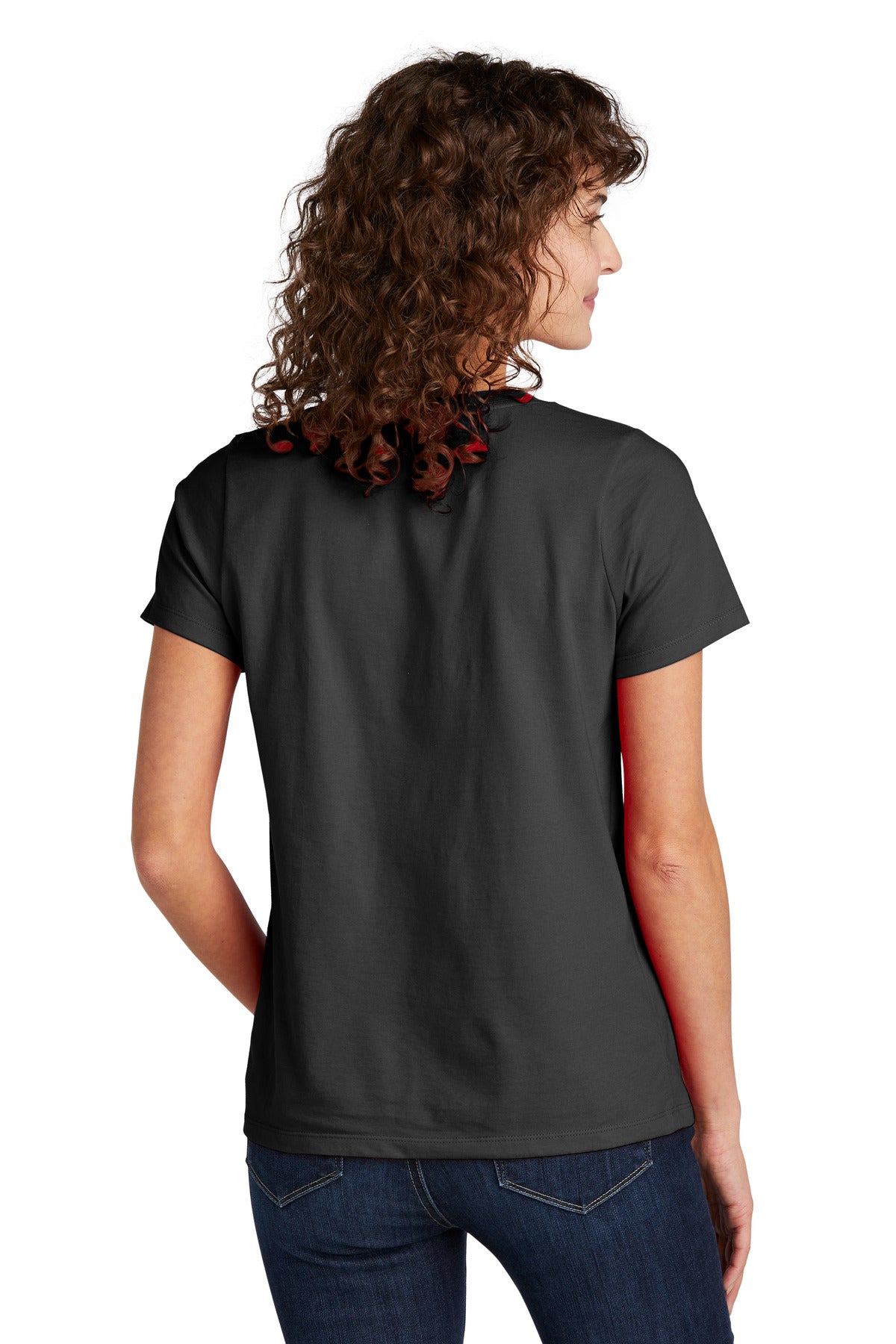 Volunteer Knitwear Women's Daily V-Neck Tee - Deep Black