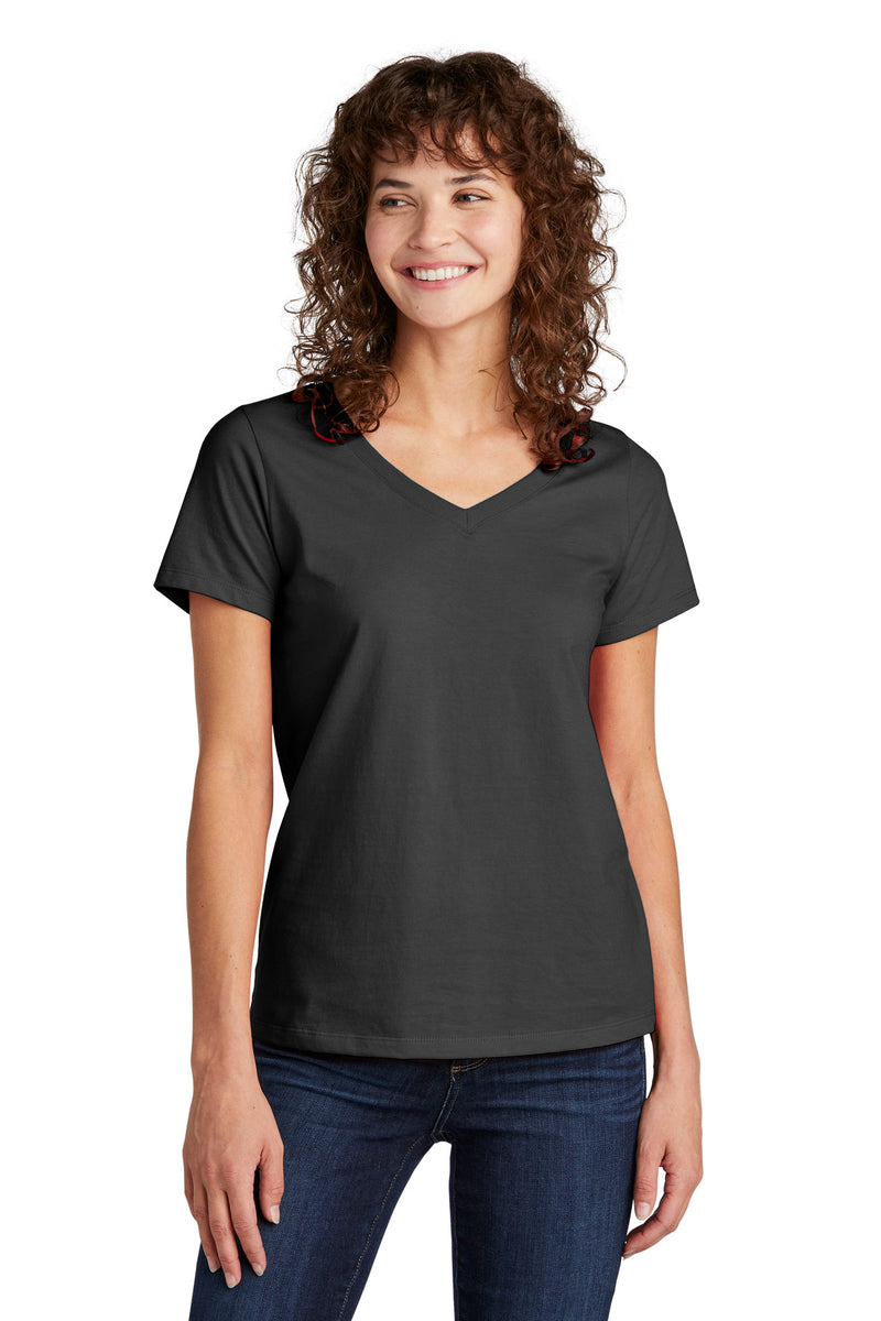 Volunteer Knitwear Women's Daily V-Neck Tee - Deep Black