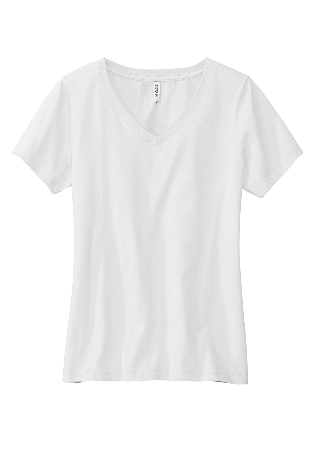 Volunteer Knitwear Women's Daily V-Neck Tee - White