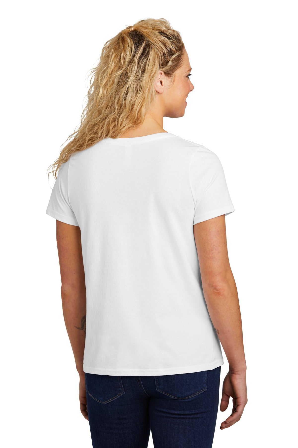 Volunteer Knitwear Women's Daily V-Neck Tee - White