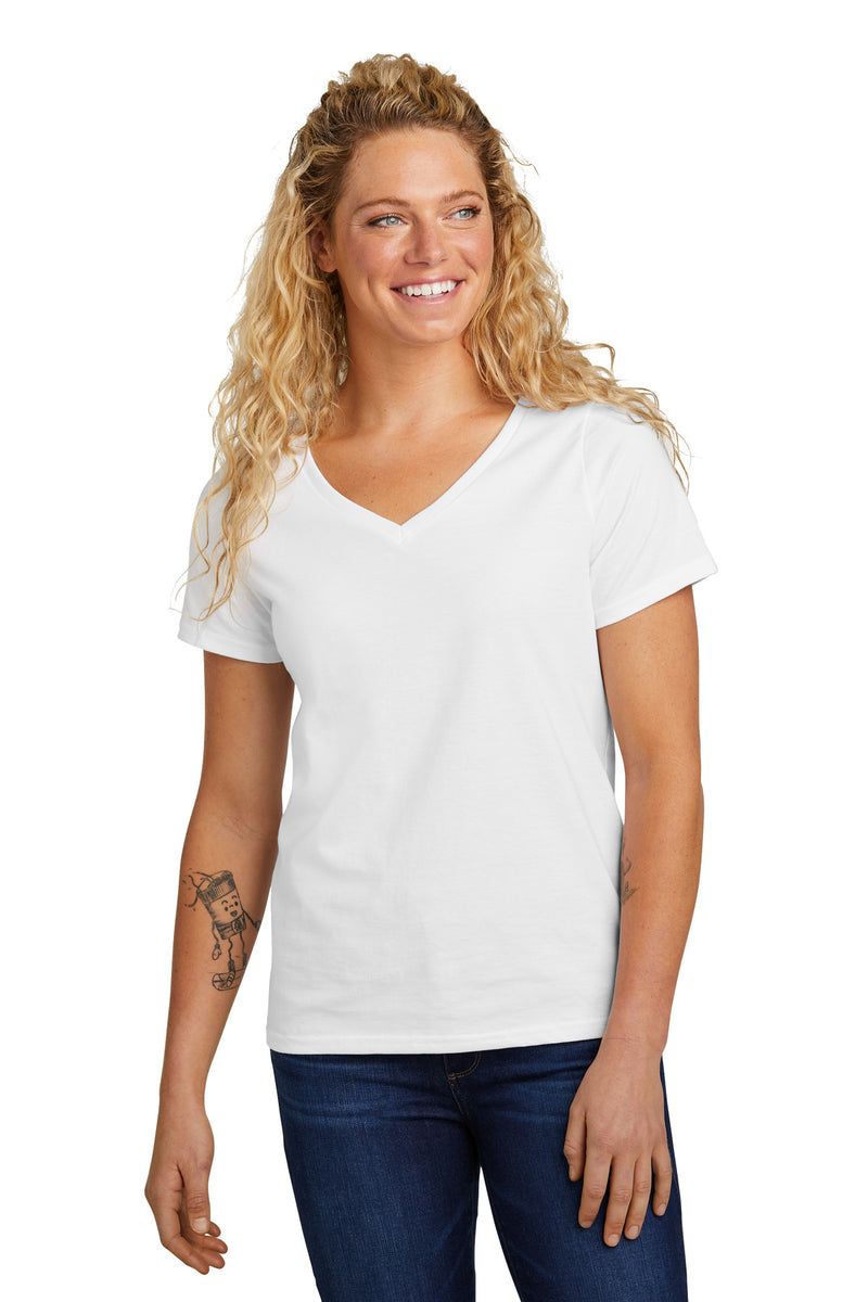 Volunteer Knitwear Women's Daily V-Neck Tee - White