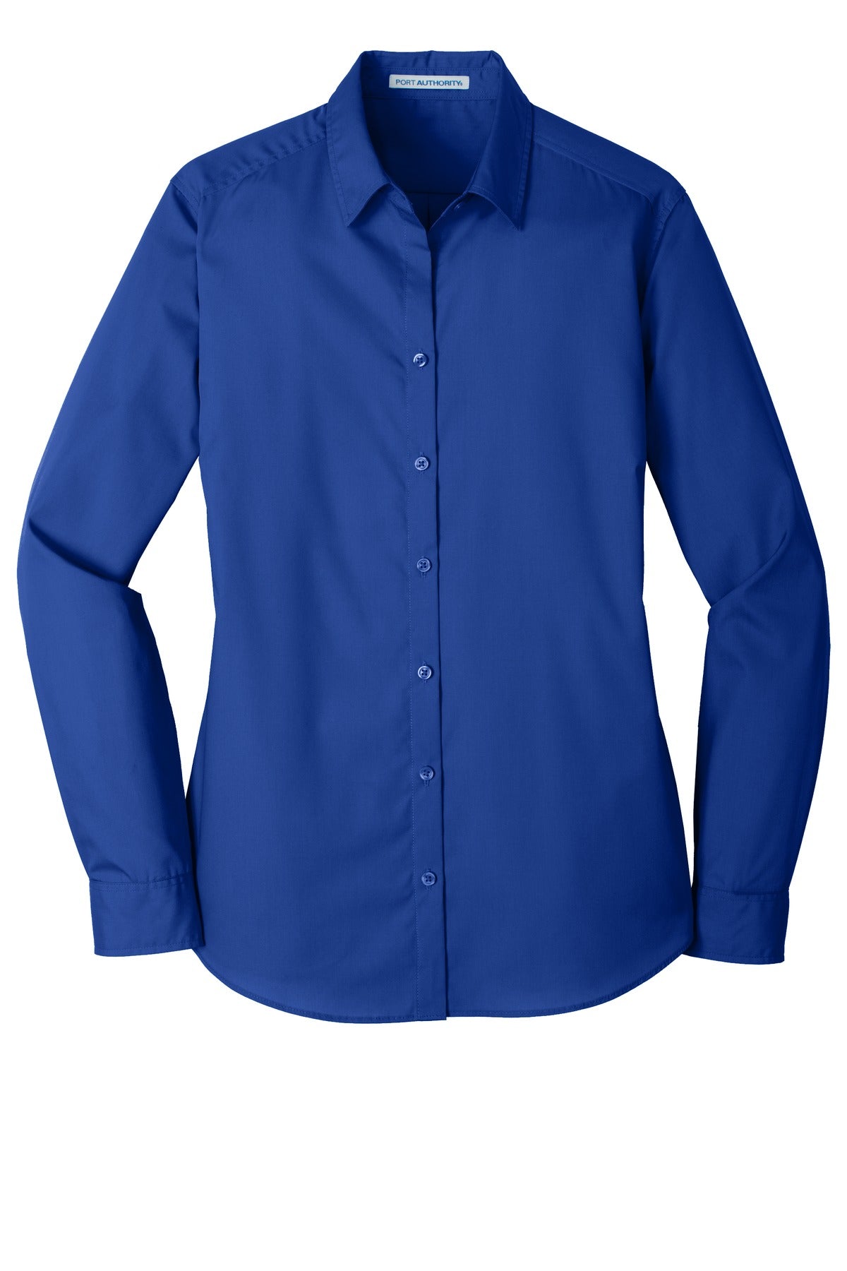 Port Authority Women's Long Sleeve Carefree Poplin Shirt - True Royal