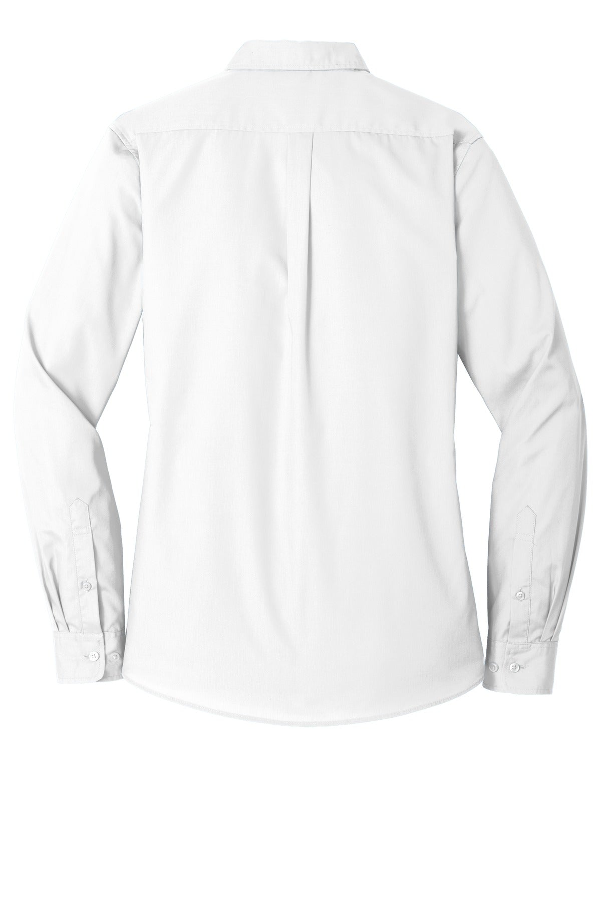 Port Authority Women's Long Sleeve Carefree Poplin Shirt - White