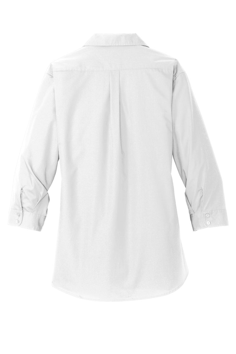 Port Authority Women's 3/4-Sleeve Carefree Poplin Shirt - White