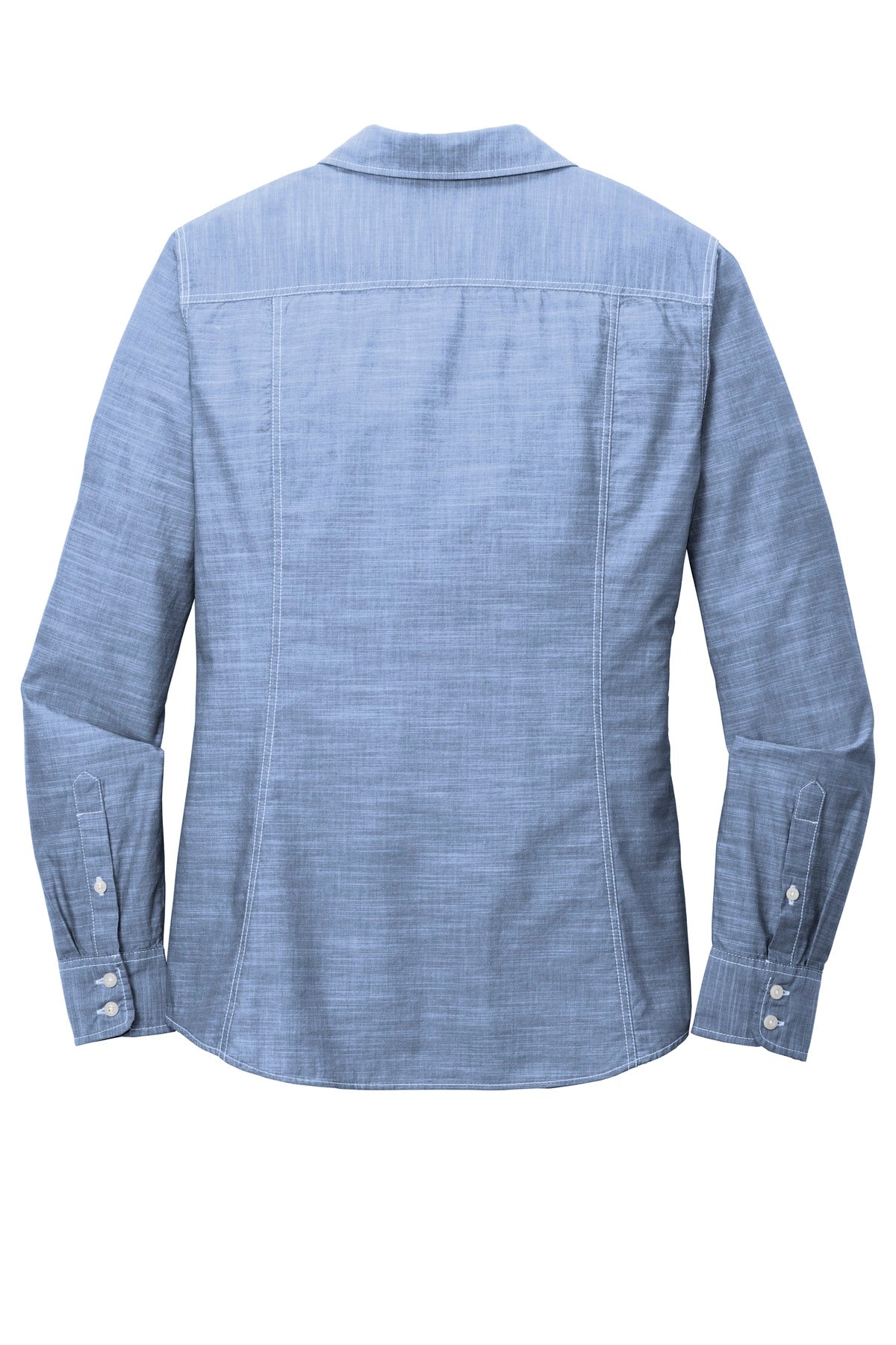 Port Authority Women's Slub Chambray Shirt - Light Blue