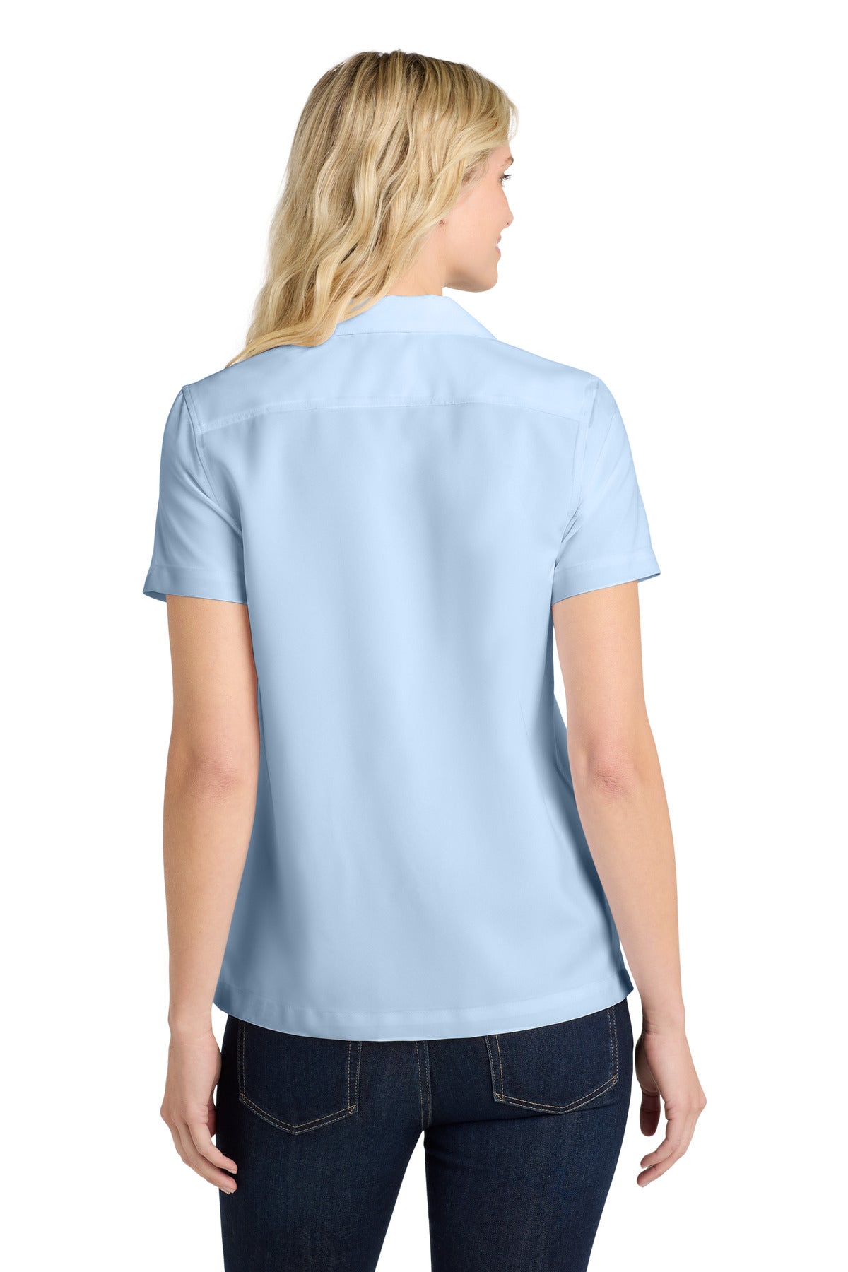 Port Authority Women's Short Sleeve Performance Staff Shirt - Cloud Blue