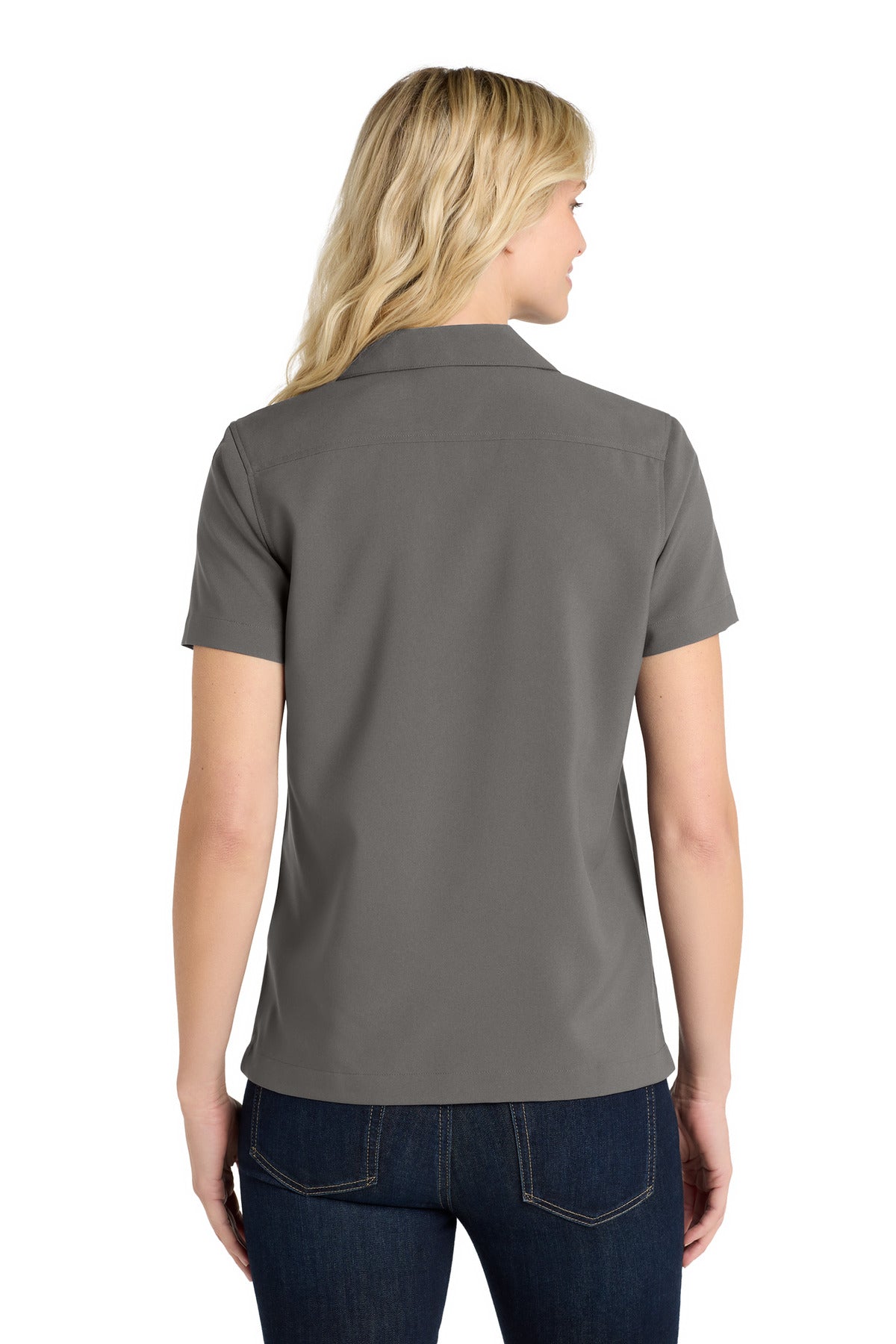 Port Authority Women's Short Sleeve Performance Staff Shirt - Graphite
