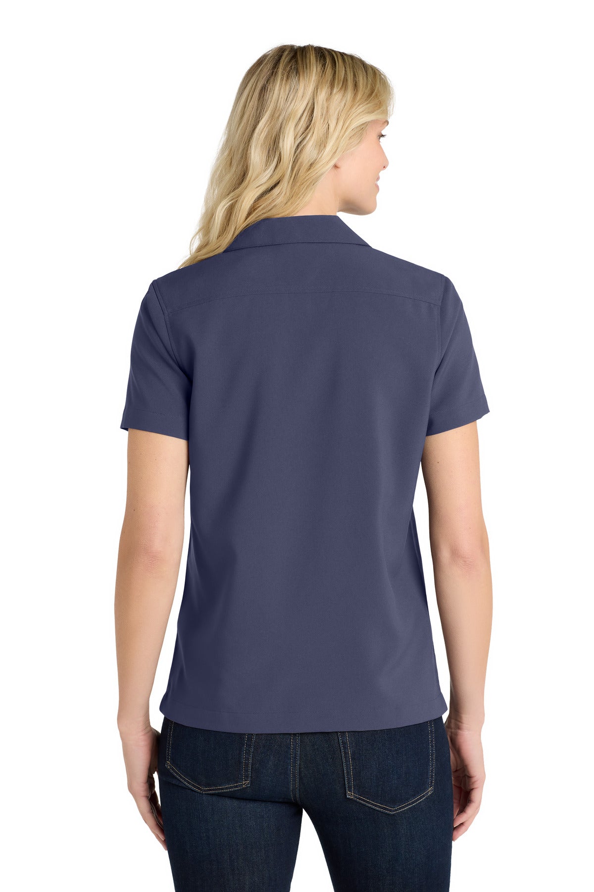 Port Authority Women's Short Sleeve Performance Staff Shirt - True Navy