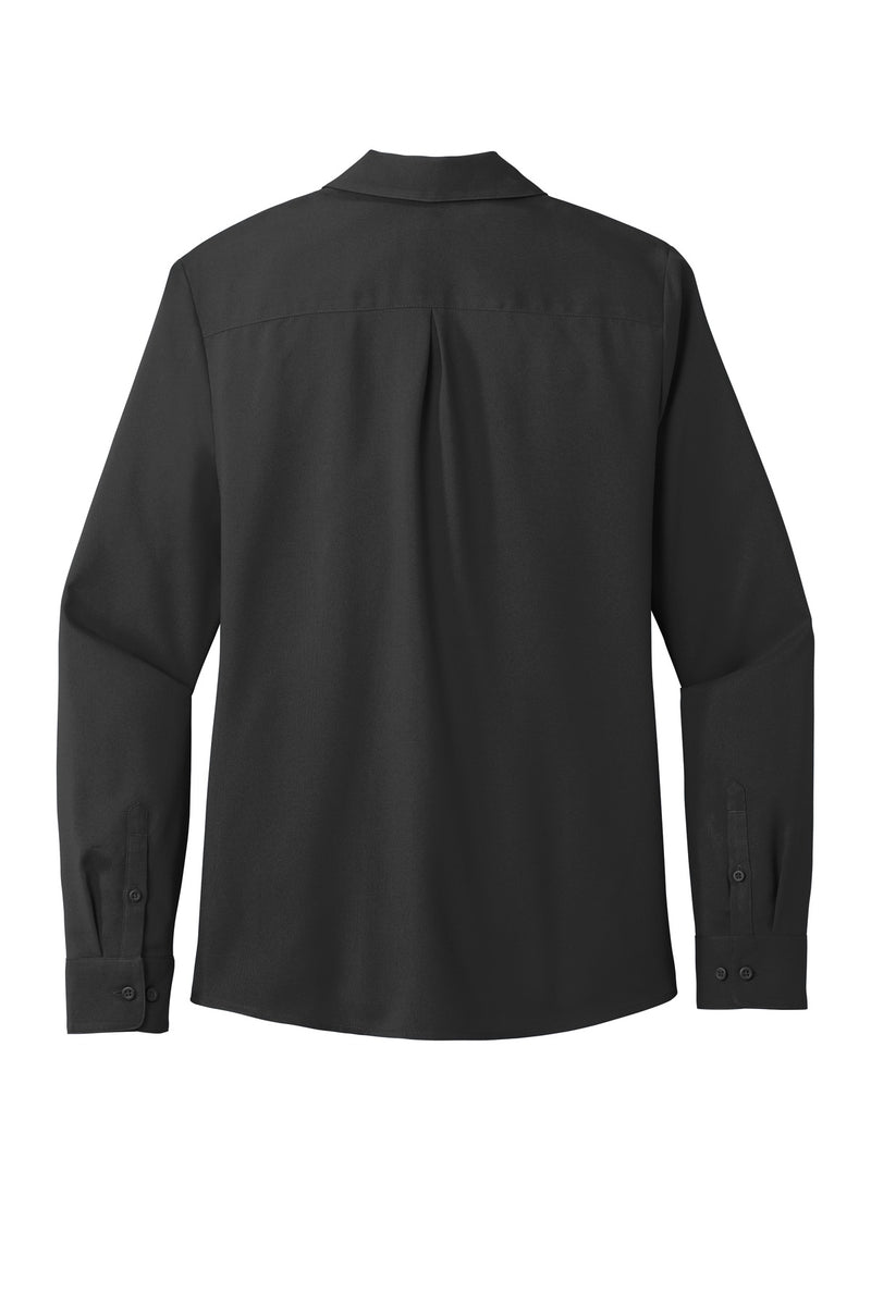 Port Authority Women's Long Sleeve Performance Staff Shirt - Black