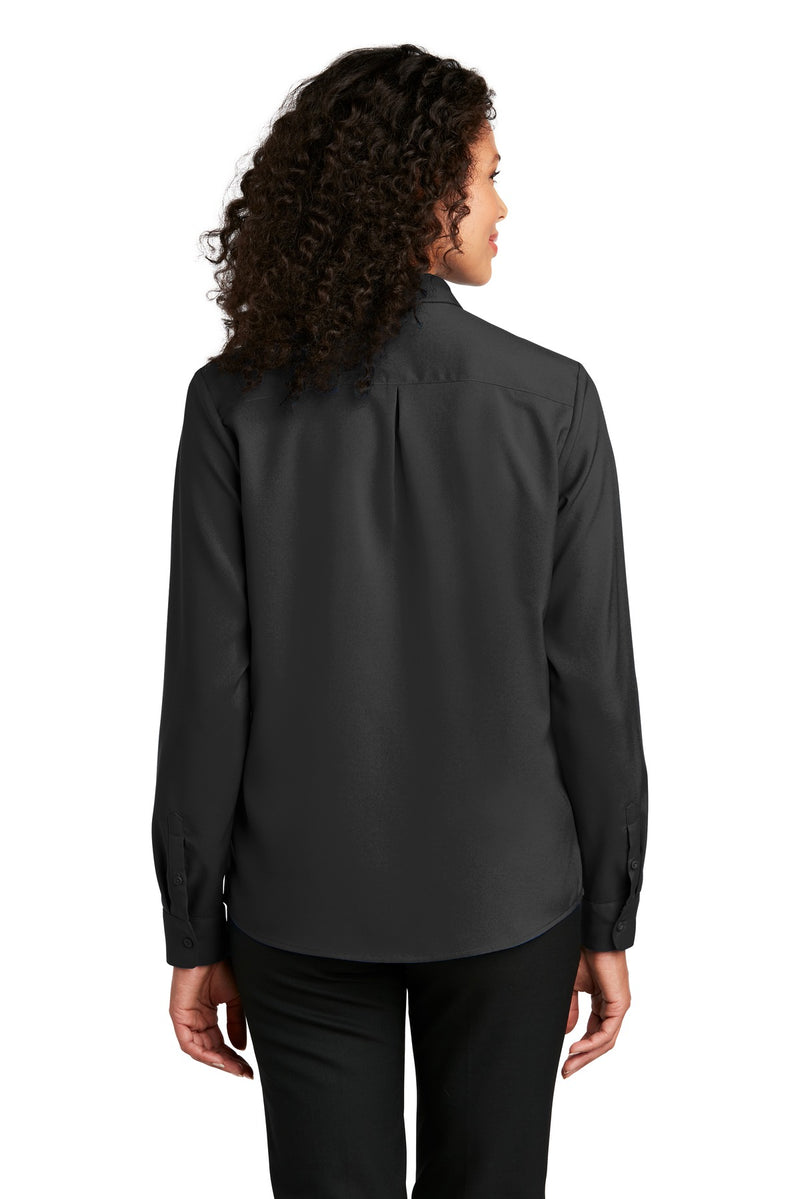 Port Authority Women's Long Sleeve Performance Staff Shirt - Black