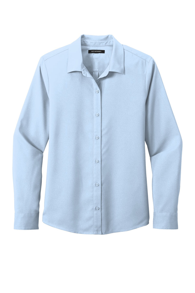 Port Authority Women's Long Sleeve Performance Staff Shirt - Cloud Blue