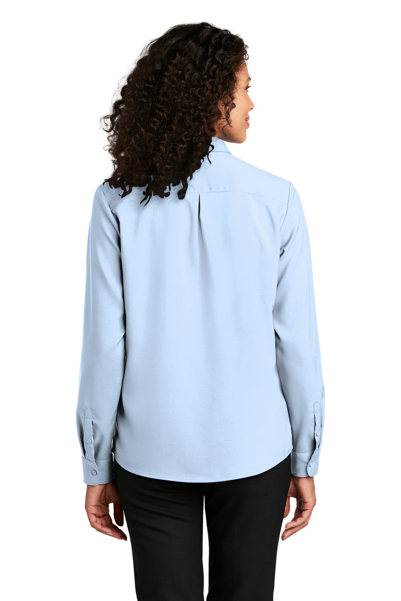Port Authority Women's Long Sleeve Performance Staff Shirt - Cloud Blue