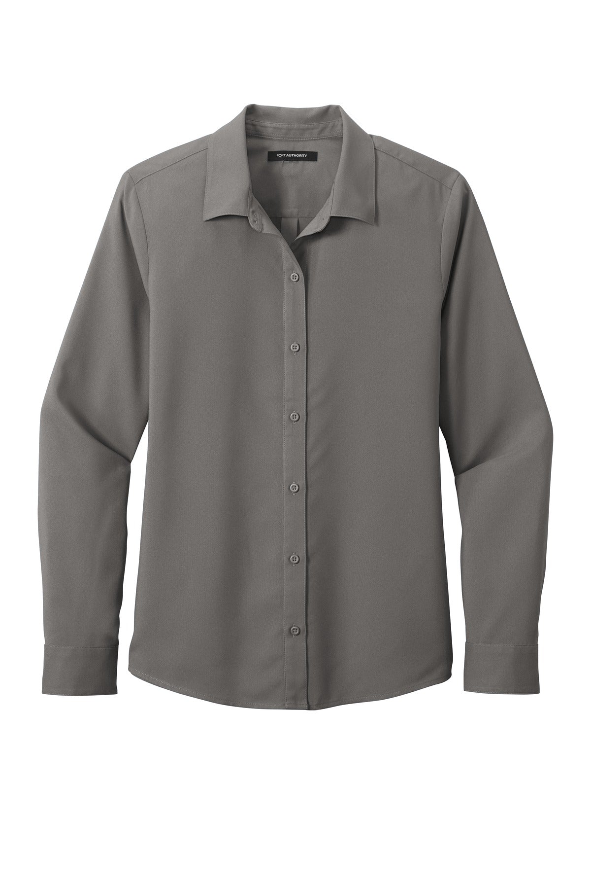 Port Authority Women's Long Sleeve Performance Staff Shirt - Graphite