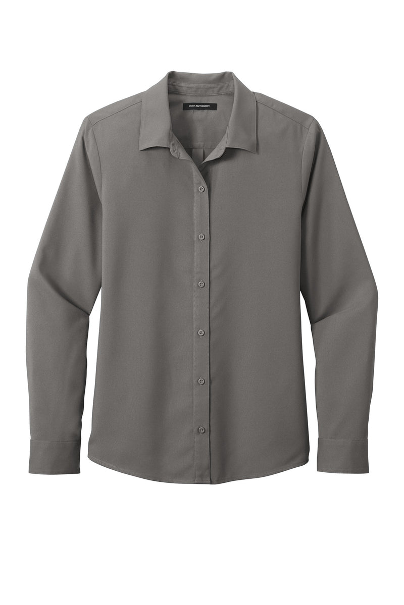 Port Authority Women's Long Sleeve Performance Staff Shirt - Graphite