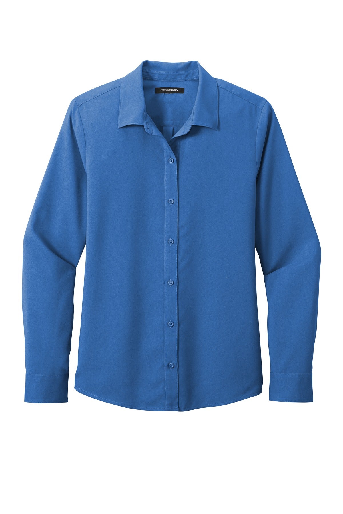 Port Authority Women's Long Sleeve Performance Staff Shirt - True Blue