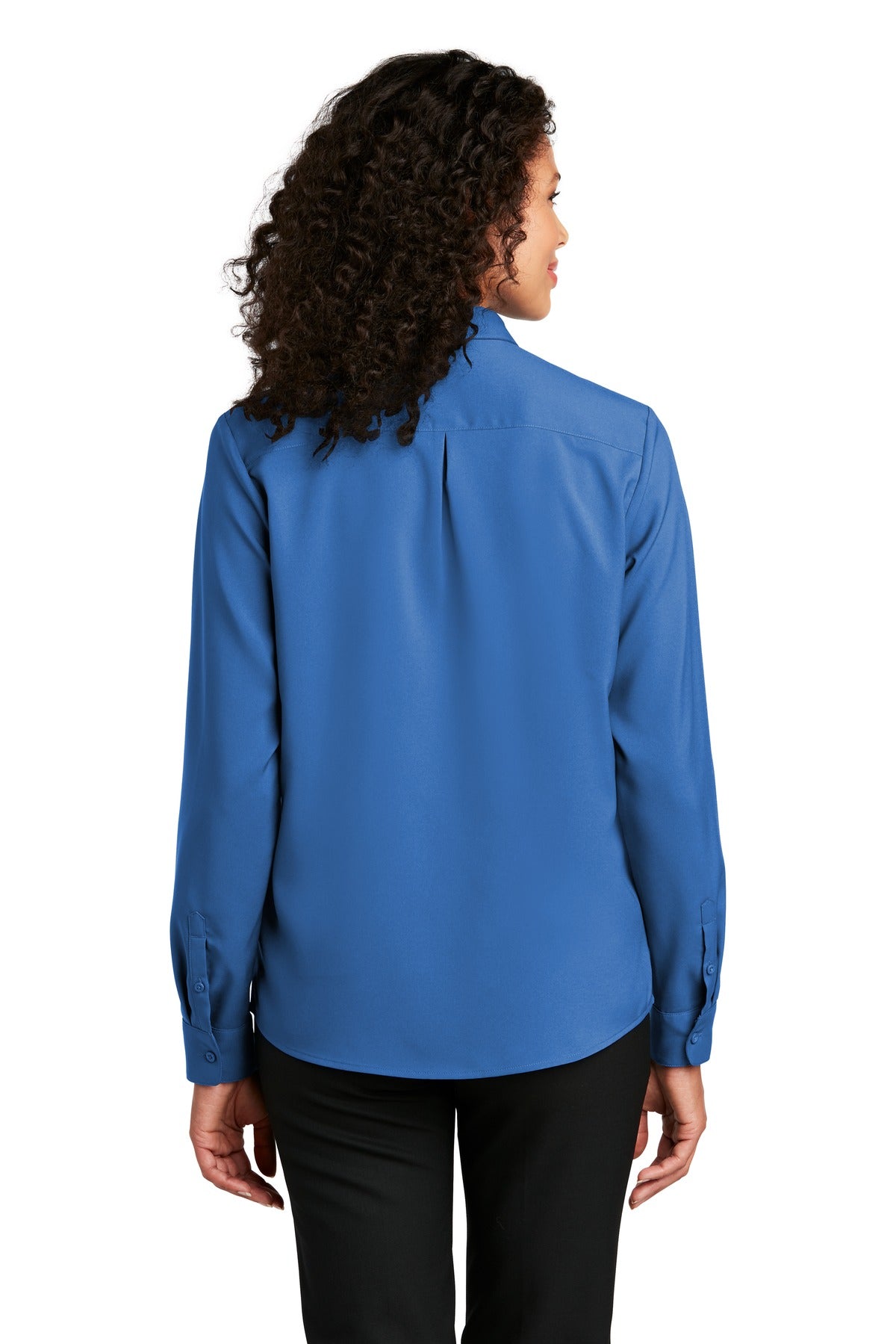Port Authority Women's Long Sleeve Performance Staff Shirt - True Blue