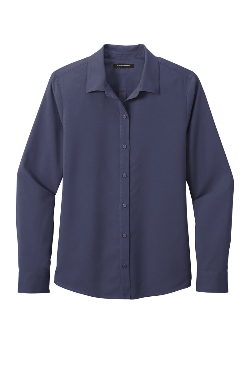 Port Authority Women's Long Sleeve Performance Staff Shirt - True Navy