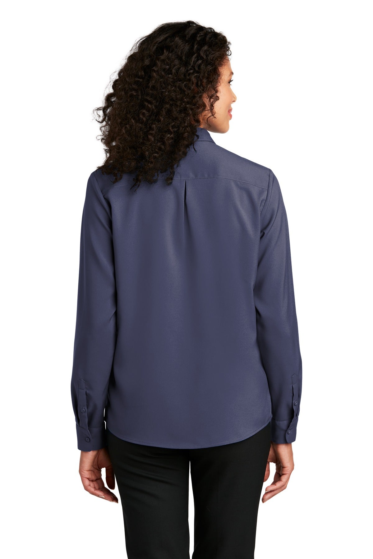 Port Authority Women's Long Sleeve Performance Staff Shirt - True Navy