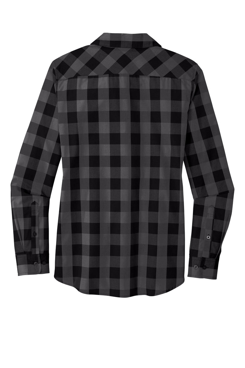 Port Authority Women's Everyday Plaid Shirt - Black
