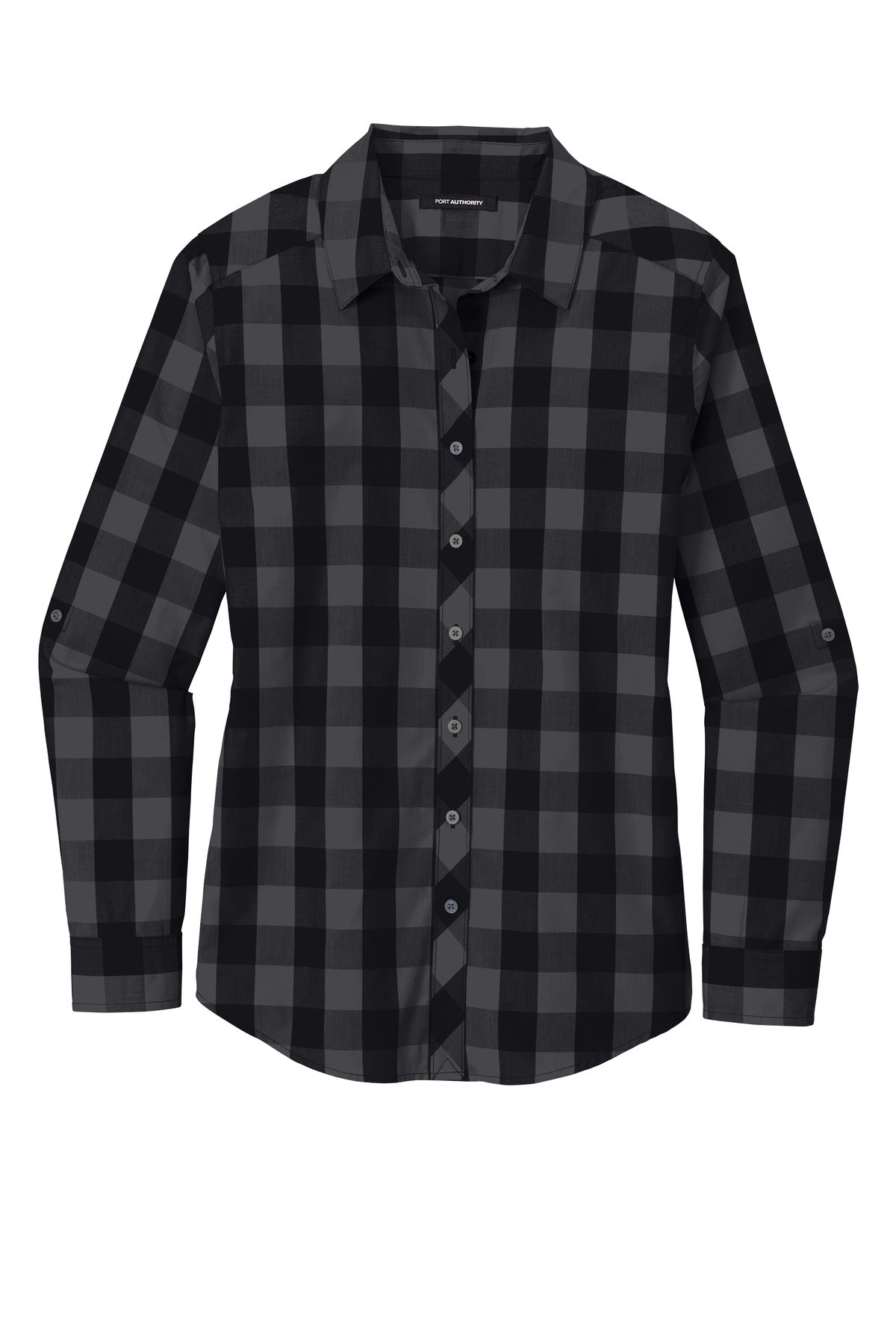 Port Authority Women's Everyday Plaid Shirt - Black