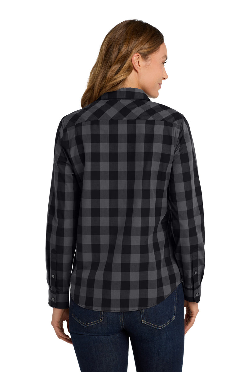 Port Authority Women's Everyday Plaid Shirt - Black